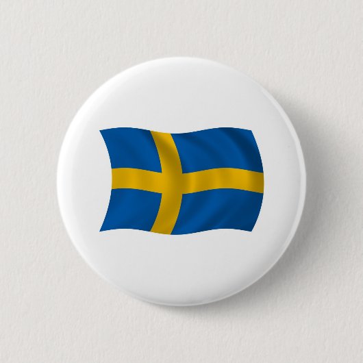 Schweden-Flagge-Button Button (Vorderseite)