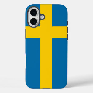 Schweden-Flagge iPhone 16 Plus Hülle