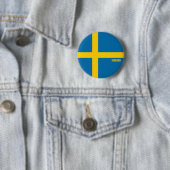 Schweden Flagge Charming Patriotic Button (Beispiel)