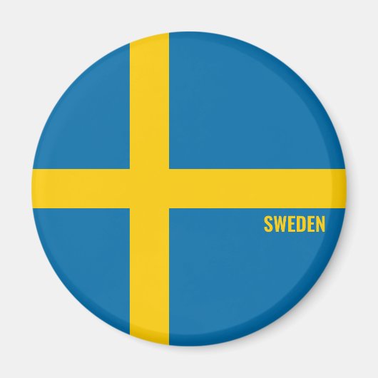 Schweden Flagge Charming Patriotic Magnet (Vorne)