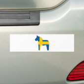 Schweden-Flagge Dala Pferd Autoaufkleber (Auf Auto)