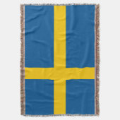 Schweden-Flagge Decke (Vorderseite Vertikal)