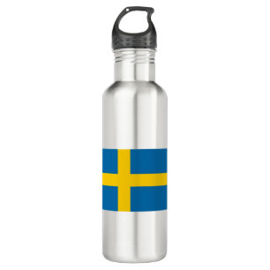Schweden-Flagge Edelstahlflasche