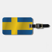 Schweden-Flagge Gepäckanhänger (Vorderseite horizontal)
