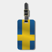 Schweden-Flagge Gepäckanhänger (Vorderseite vertikal)