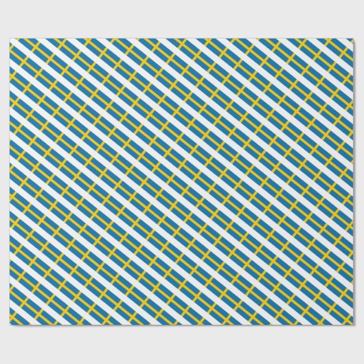 Schweden Flagge Geschenkpapier (Flach)