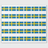 Schweden-Flagge Geschenkpapier (Flach)