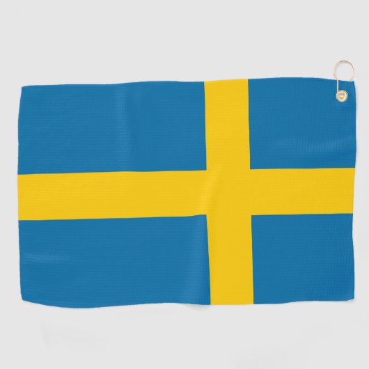 Schweden-Flagge Golfhandtuch (Horizontal)