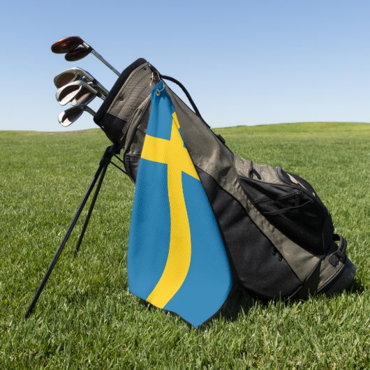 Schweden-Flagge Golfhandtuch (Gras)