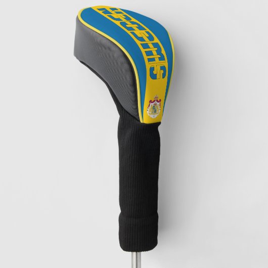 Schweden Flagge Gorgetic Patriotic Golf Headcover (angewinkelt)