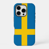 Schweden-Flagge iPhone Hülle (Rückseite)