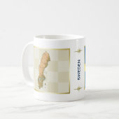 Schweden-Flagge + Karten-Tasse Kaffeetasse (Vorderseite Links)