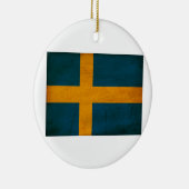 Schweden-Flagge Keramik Ornament (Rechts)
