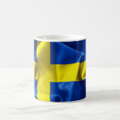 Schweden Flagge Klassische Weiße Tasse (Mittel)