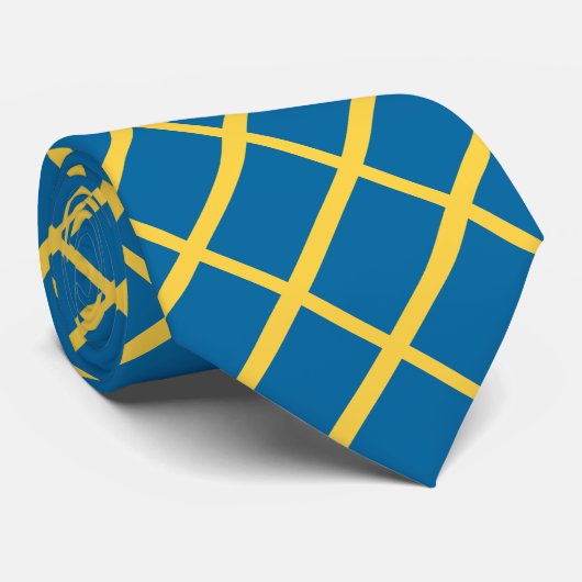 Schweden-Flagge Krawatte (Gerollt)
