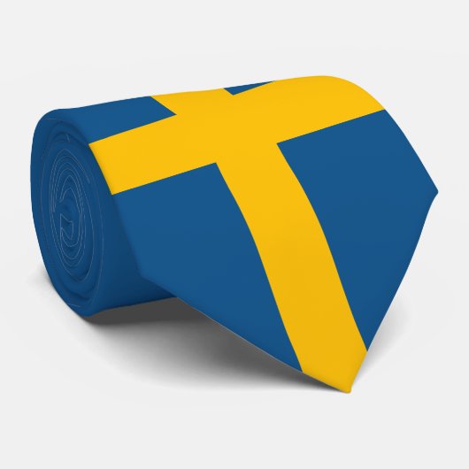 Schweden-Flagge Krawatte (Gerollt)