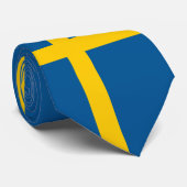 Schweden-Flagge Krawatte (Gerollt)