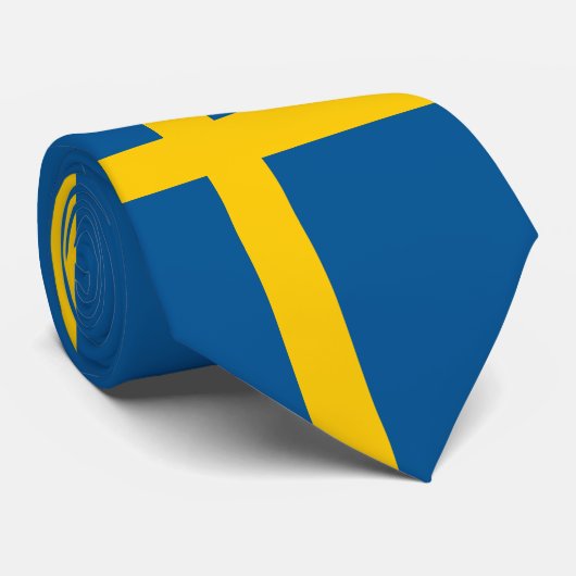 Schweden-Flagge Krawatte (Gerollt)
