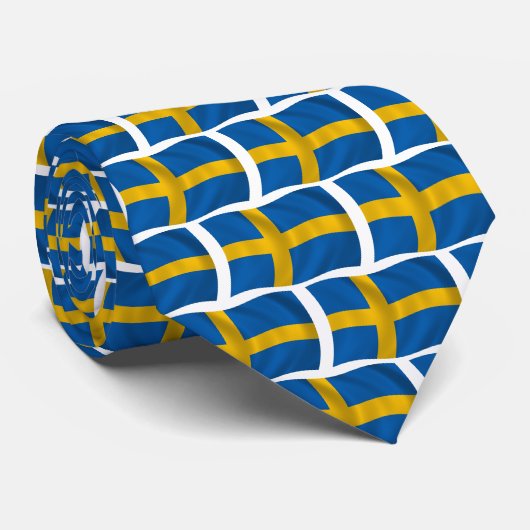 Schweden-Flagge Krawatte (Gerollt)