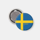 Schweden-Flagge-Magnet Magnet (Vorderseite/Rückseite)