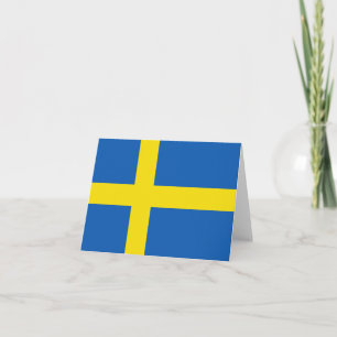 Schweden-Flagge Notecard Karte