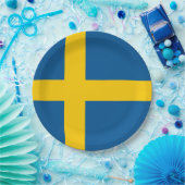 Schweden-Flagge Pappteller (Party)