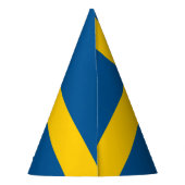 Schweden-Flagge Partyhütchen (Rückseite)