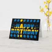 Schweden Flagge Patriotic Geburtstag Karte (Gelbe Blume)