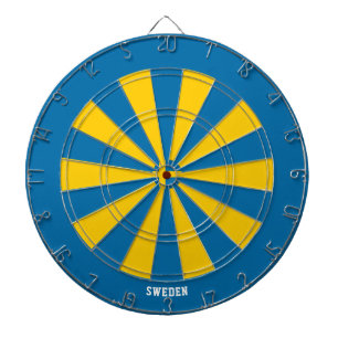 Schweden-Flagge Patriot's Bullseye Dartscheibe