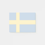 Schweden-Flagge Post-it Klebezettel (Vorderseite)