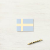 Schweden-Flagge Post-it Klebezettel (Auf Schreibtisch)