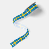 SCHWEDEN-FLAGGE SATINBAND (Rückseite)
