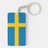 SCHWEDEN-FLAGGE SCHLÜSSELANHÄNGER (Rückseite)