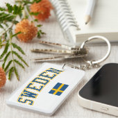 Schweden + Flagge Schlüsselanhänger (Vorderseite rechts)