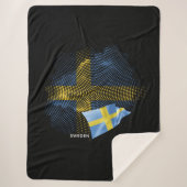 Schweden-Flagge Sherpadecke (Vorderseite)