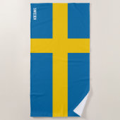 Schweden Flagge Splendid Patriotic Strandtuch (Vorderseite)