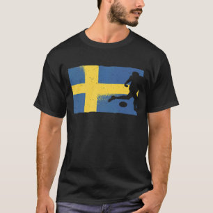 Schweden Flagge Sverige Fußball Spieler Schwedisch T-Shirt