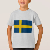 Schweden-Flagge T-Shirt (Vorderseite)