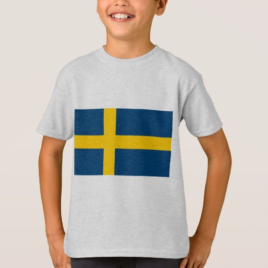Schweden-Flagge T-Shirt (Vorderseite)