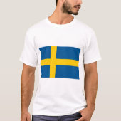 Schweden-Flagge T-Shirt (Vorderseite)