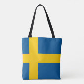 Schweden-Flagge Tasche (Rückseite)