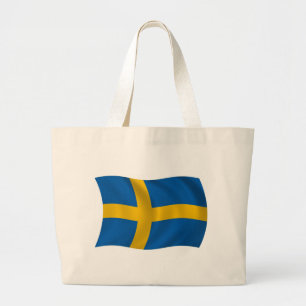 Schweden-Flagge-Tragetasche Jumbo Stoffbeutel