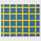 Schweden Flagge Verpackungspapier Geschenkpapier (Flach)