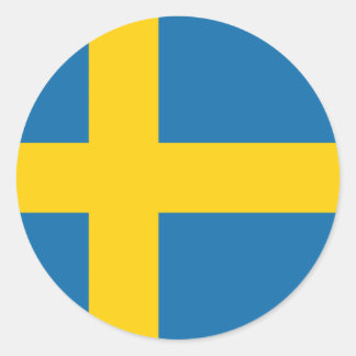 Schweden Flagge x20 Aufkleber schwedische Rundkrei