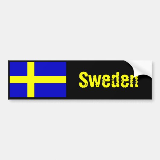 Schweden-Flaggen-Autoaufkleber 2 Autoaufkleber (Vorne)