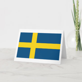 Schweden-Flaggen-Gruß-Karte Karte