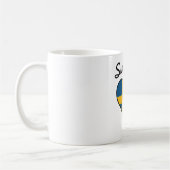 Schweden-Flaggen-Herz Kaffeetasse (Links)