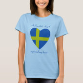 Schweden-Flaggen-Schatz-T - Shirt (Vorderseite)