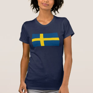 Schweden-Flaggen-T - Shirt