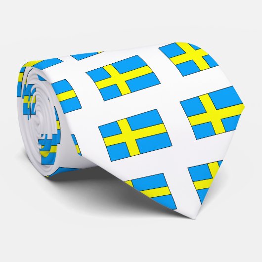 Schweden-Flaggen-T - Shirts und Geschenke Krawatte (Gerollt)